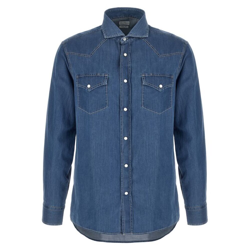 Brunello Cucinelli Men Texan Shirt